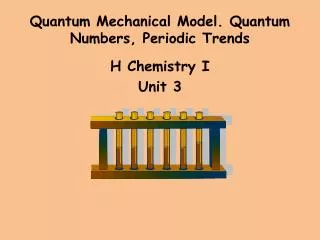 Quantum Mechanical Model. Quantum Numbers, Periodic Trends