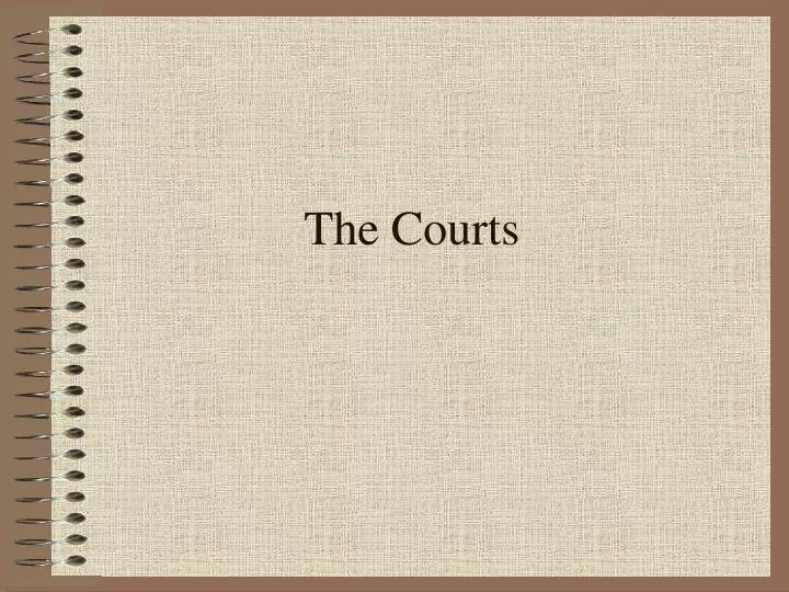 the courts