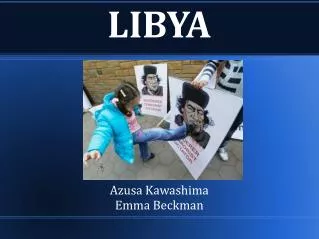 LIBYA Azusa Kawashima Emma Beckman