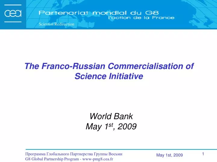 the franco russian commercialisation of science initiative