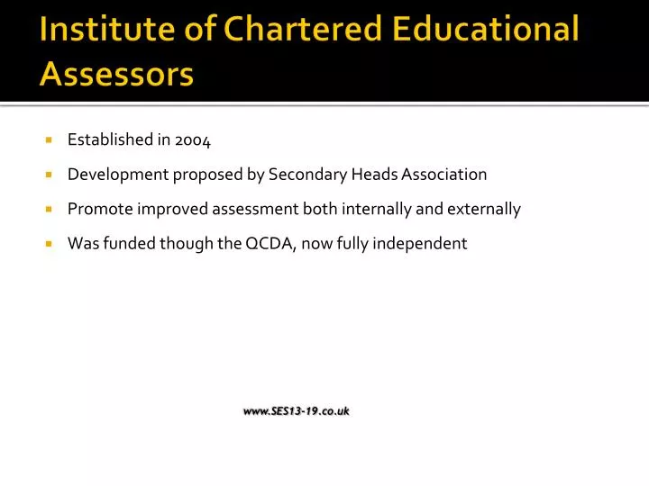 institute of chartered educational assessors