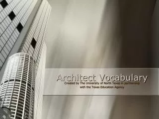 Architect Vocabulary