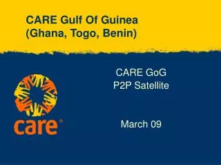 CARE Gulf Of Guinea (Ghana, Togo, Benin)