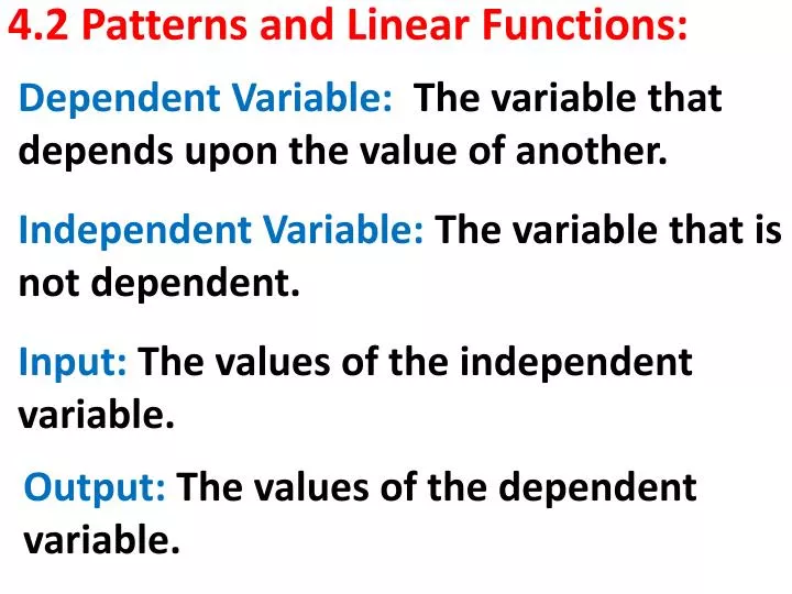 4 2 patterns and linear functions