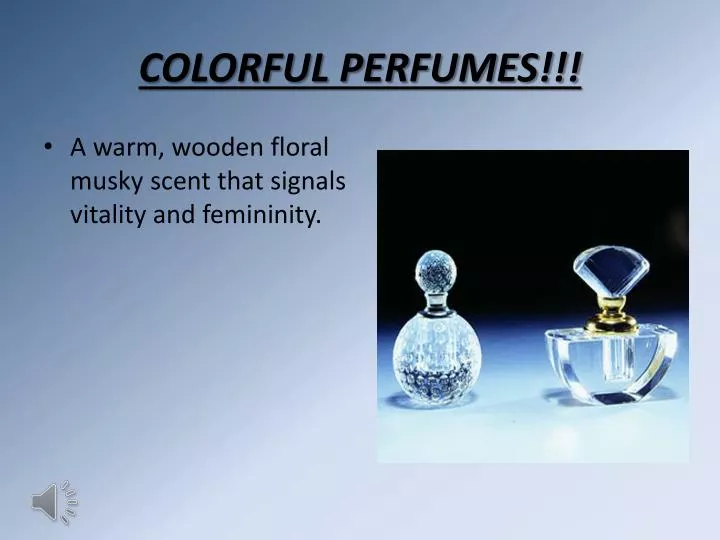 colorful perfumes