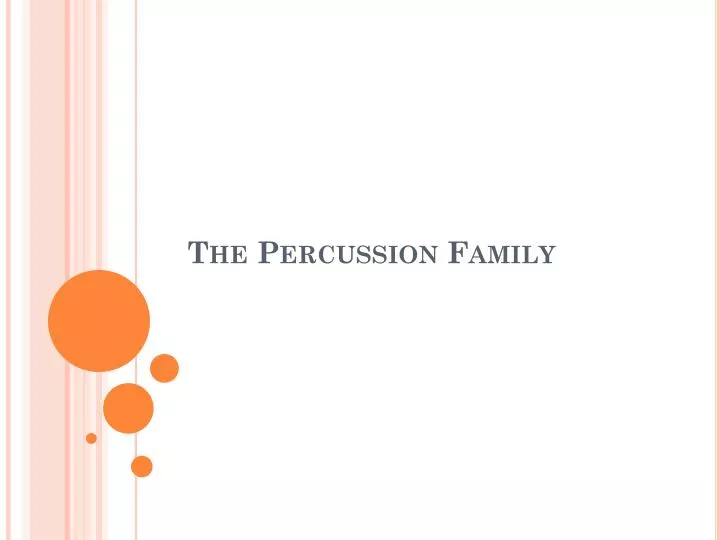 the percussion family