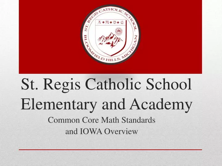 st regis catholic school elementary and academy