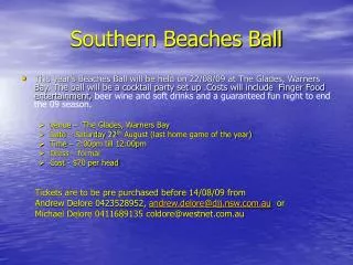 Southern Beaches Ball
