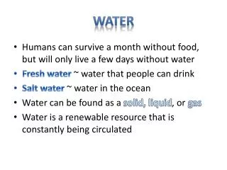 WATER