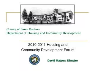 County of Santa Barbara Department of Housing and Community Development