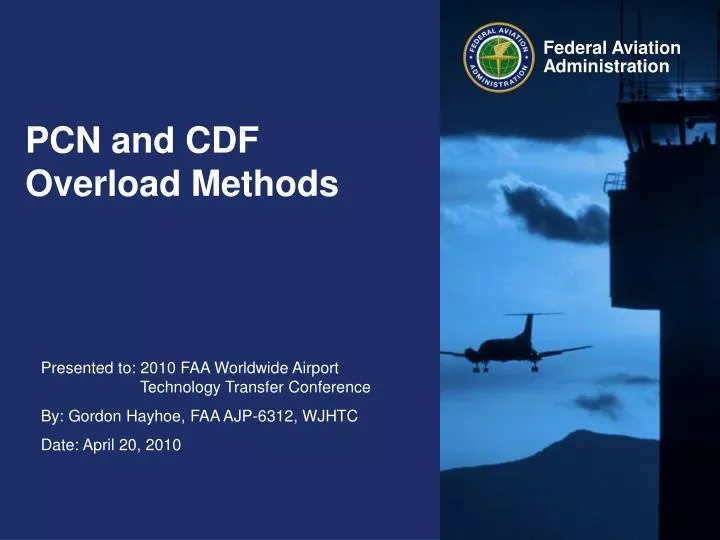 pcn and cdf overload methods