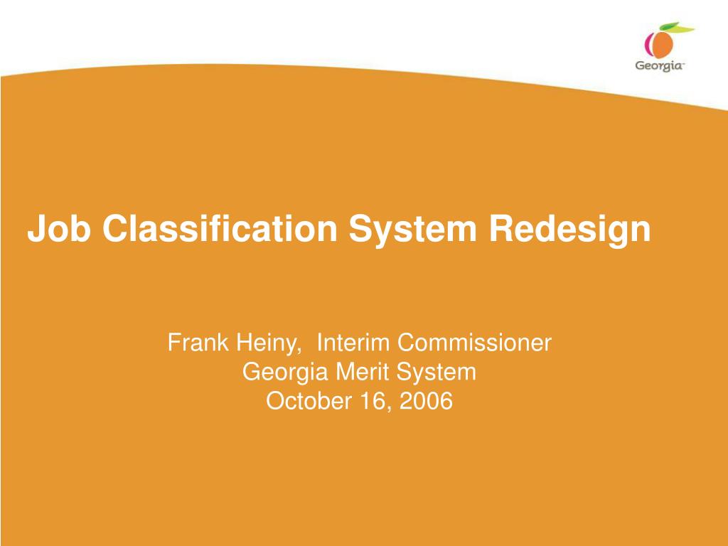 PPT - Job Classification System Redesign PowerPoint Presentation, free ...