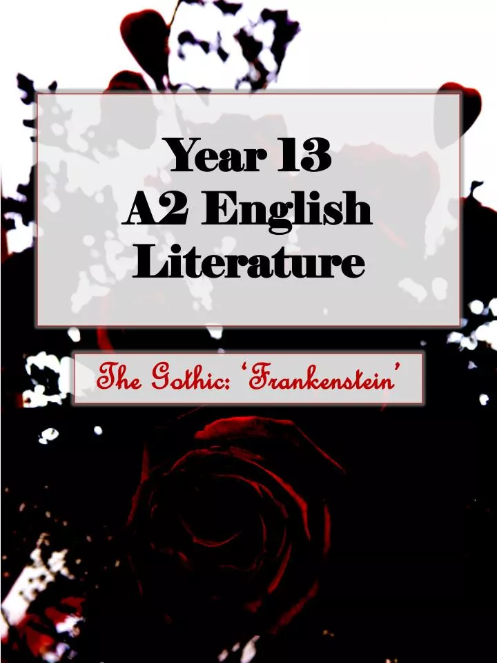 year 13 a2 english literature