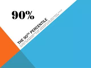 The 90 th Percentile