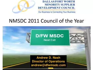NMSDC 2011 Council of the Year