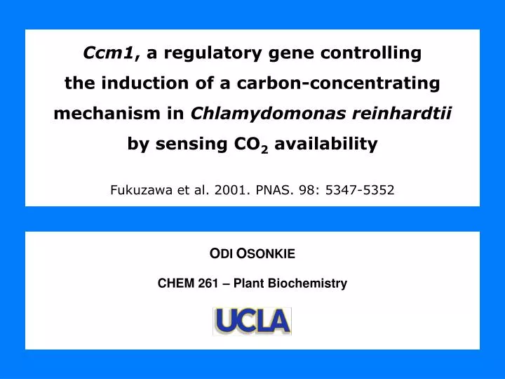 o di o sonkie chem 261 plant biochemistry