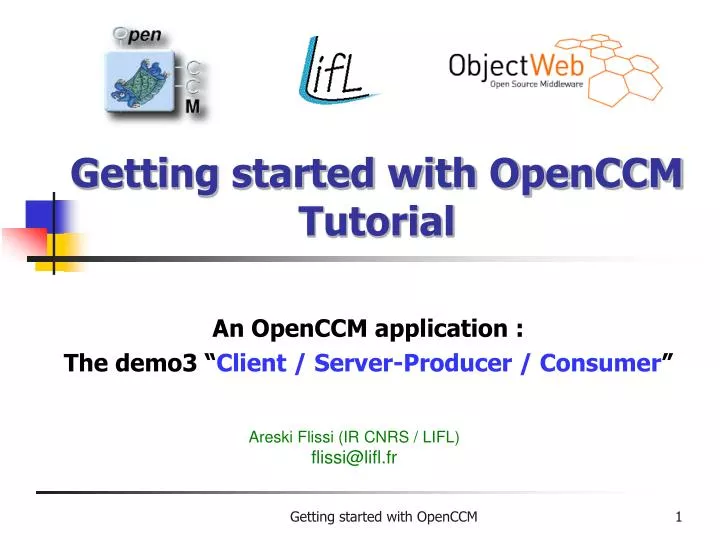 getting started with openccm tutorial