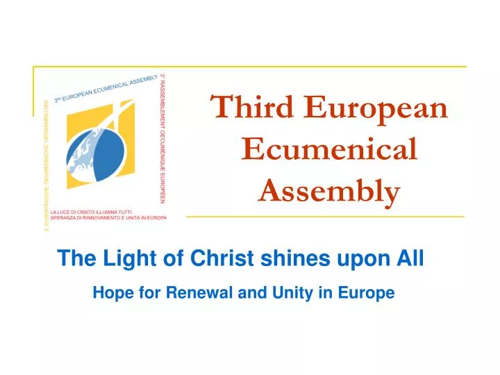 third european ecumenical assembly