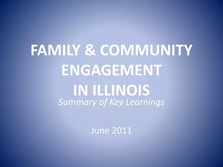 family community engagement in illinois