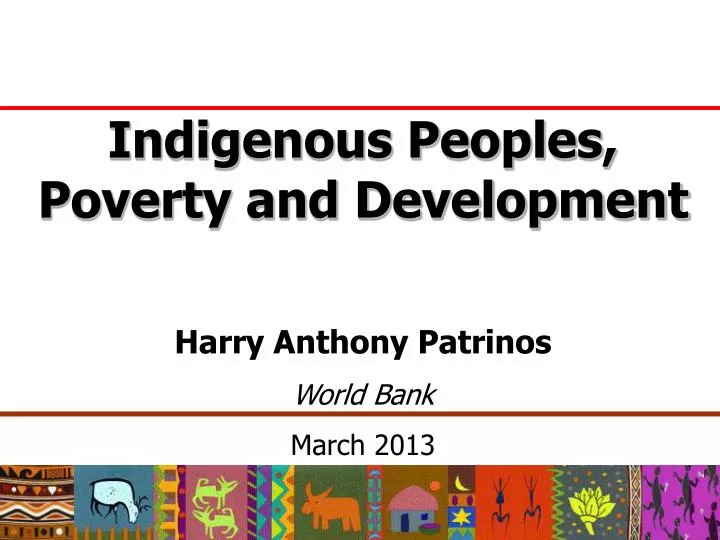 indigenous peoples poverty and development