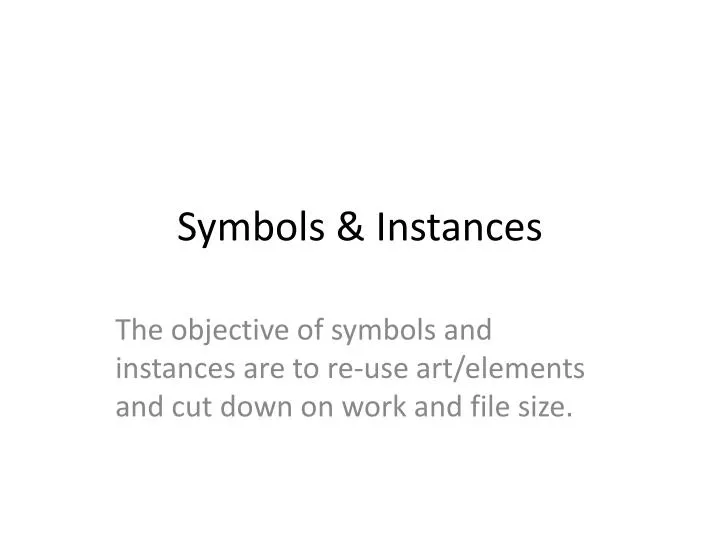 symbols instances