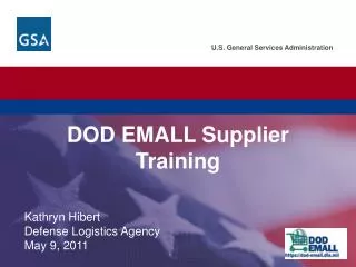 DOD EMALL Supplier Training