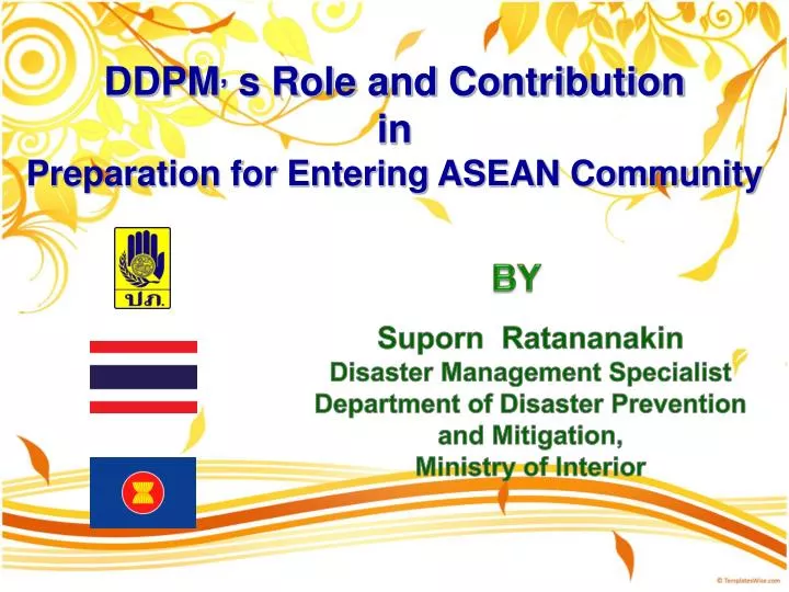ddpm s role and contribution in preparation for entering asean community