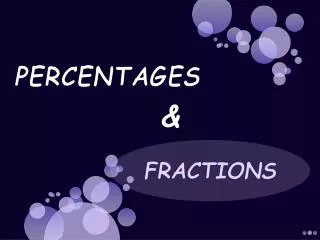 percentages