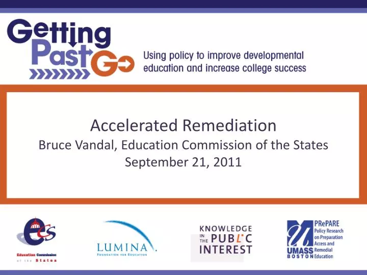 accelerated remediation bruce vandal education commission of the states september 21 2011