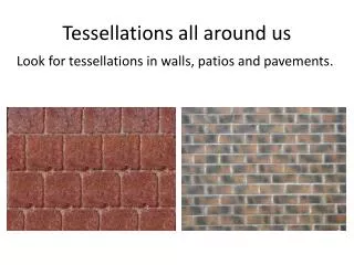 tessellations all around us
