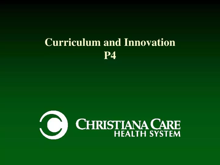 curriculum and innovation p4