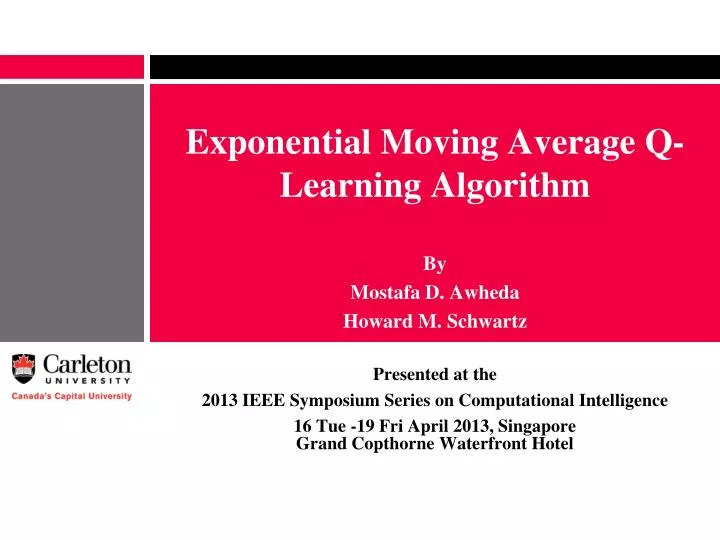 exponential moving average q learning algorithm