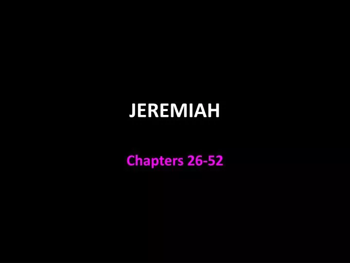 jeremiah