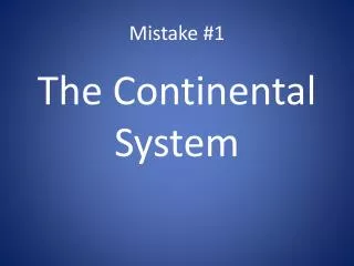 mistake 1