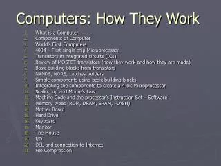 Computers: How They Work