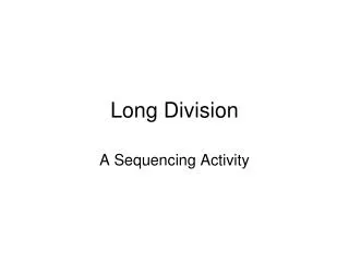 long division