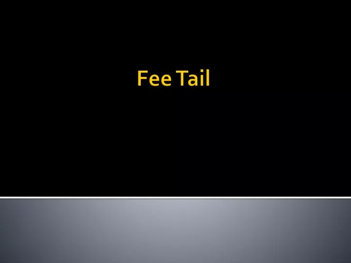 fee tail