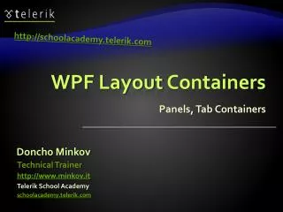 WPF Layout Containers
