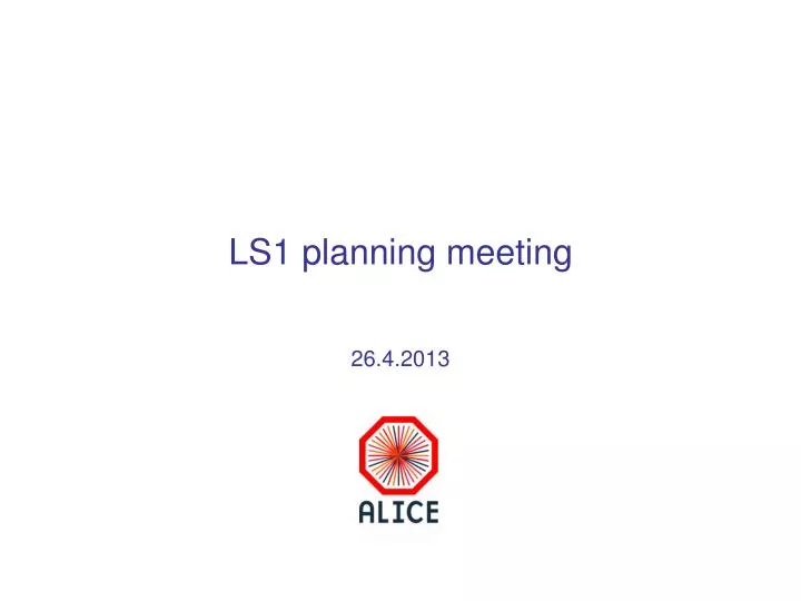ls1 planning meeting