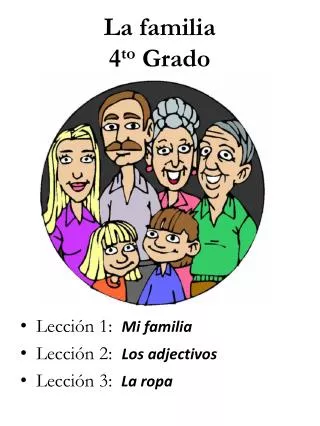 La familia 4 to Grado