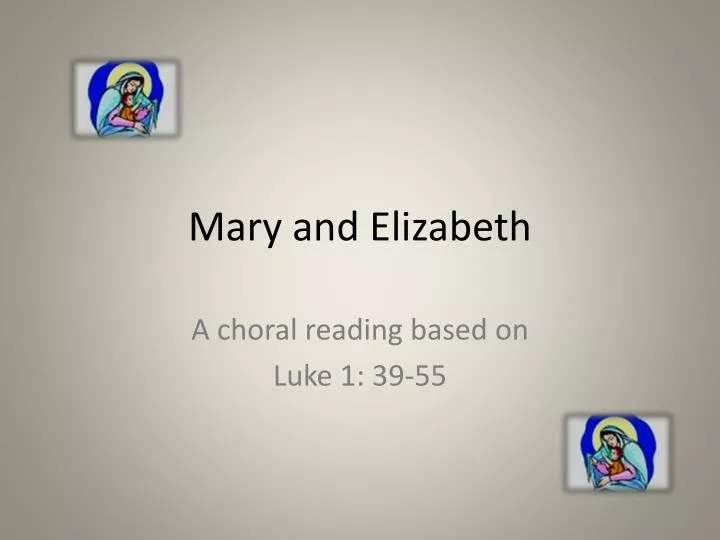 mary and elizabeth