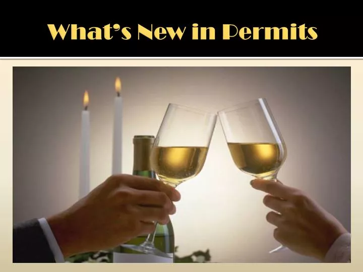 what s new in permits