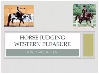 Horse Judging Western Pleasure