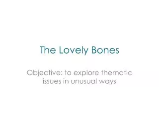 the lovely bones