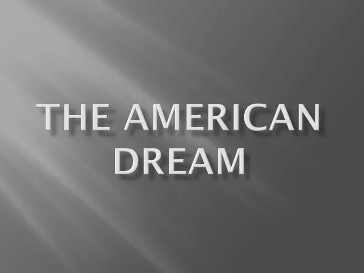 the american dream