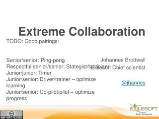 Extreme Collaboration