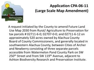 Application CPA-06-11 (Large Scale Map Amendment)