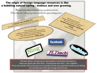The origin of foreign language resources is like