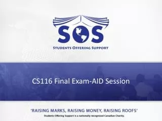 CS116 Final Exam-AID Session