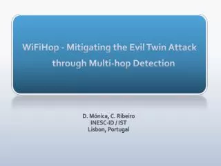 WiFiHop - Mitigating the Evil Twin Attack through Multi-hop Detection